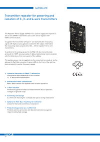 Thumbnail of document Data Sheet - IsoPAQ-610 Transmitter Repeater